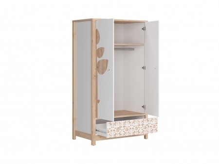 Шкаф Timon SZF2D1S-KOA, бук iconic, белый