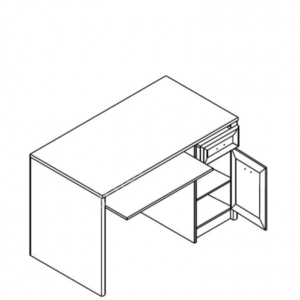Стол письменный Салерно  BIU1D1S Гербор