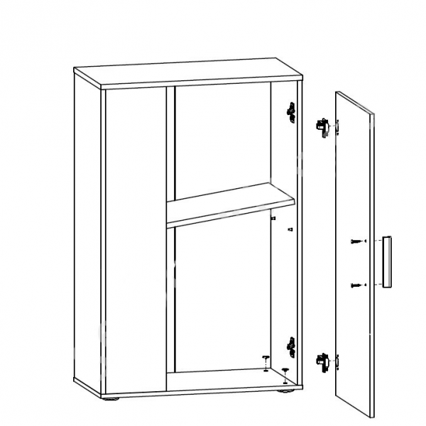 Стенка мини Барато Гербор, дуб сонома