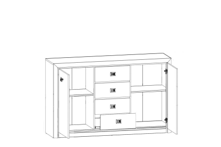 Комод Коен KOM2D4S Гербор