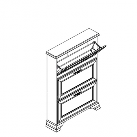 Тумба Соната для обуви 3D Гербор