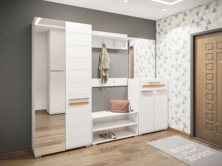 прихожая бьянко світ меблів