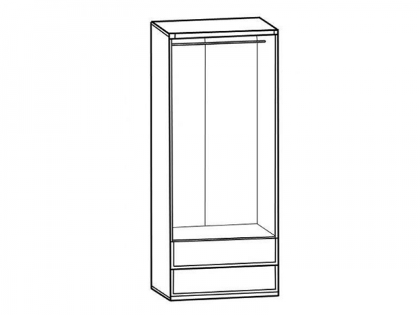 Шкаф Каспиан SZF2D2S БРВ Украина, дуб сонома