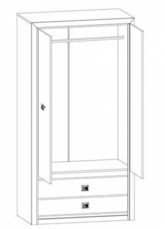 Шкаф Коен SZF2D2S Гербор