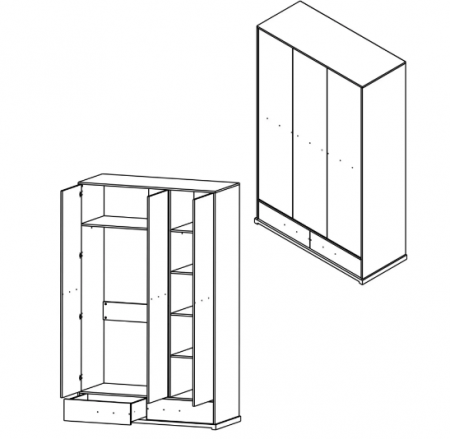 Шкаф Стемма SZF3D2S Гербор