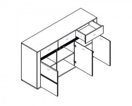 Комод Селена KOM3D3S Гербор