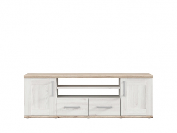 Тумба ТВ Romance RTV2D2S, лиственница sibu светлая/дуб санремо светлый