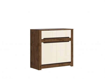 Комод Ruso KOM2D2S, дуб april/перламутровый глянец