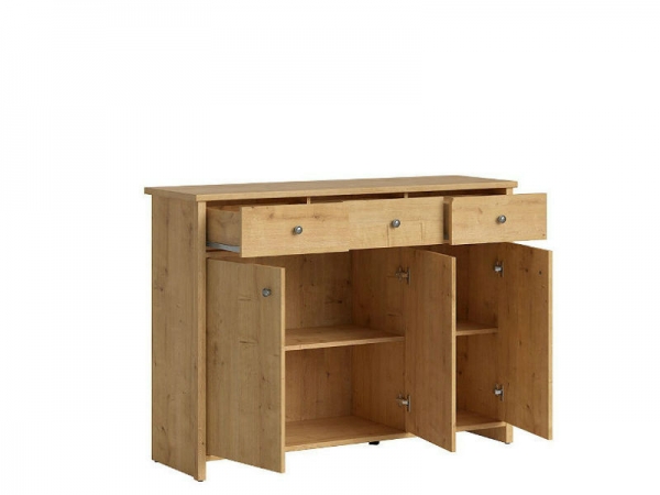 Комод Porto KOM3D3S, дуб натуральный берлингтон