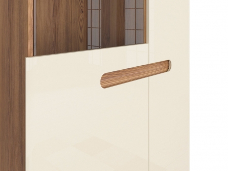 Витрина Indio REG1D1W, лиственница sibiu золотая, перламутр глянец