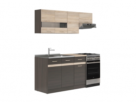 Кухня Junona Line 170 BRW, дуб венге