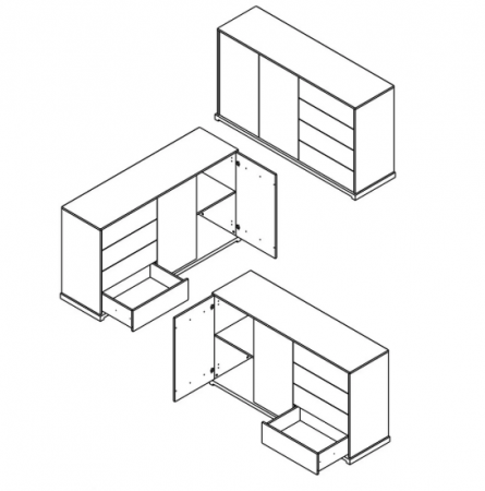 Комод Стемма KOM2D4S Гербор