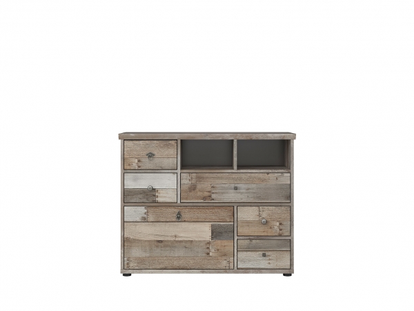 Комод Tarbes KOM1K5S/8/10, дуб каньон/яблоня