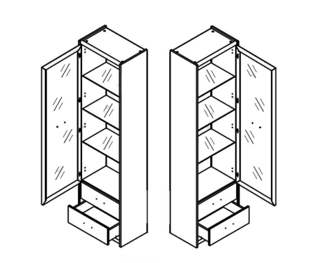Витрина Опен REG 1W2S Гербор