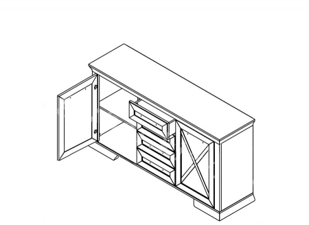 Комод Марсель КОМ2D4S Гербор