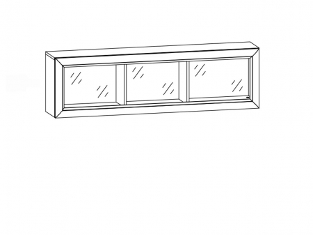 Полка - витрина Коен 2 SFW1W/148 БРВ Украина