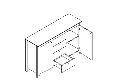 Комод Карина KOM2D4S Гербор