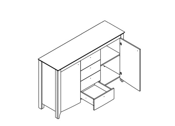 Комод Карина KOM2D4S Гербор