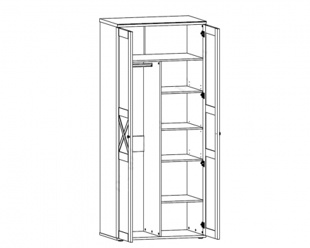 Шкаф Тина SZF2D Гербор