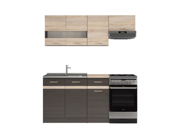 Кухня Junona Line 170 BRW, дуб венге