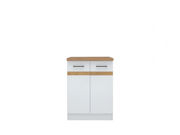 Тумба кухонная Junona Line D2D/60/82, белый глянец