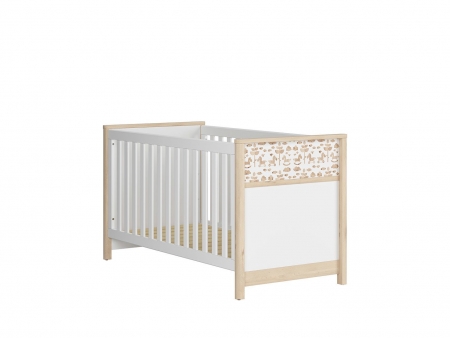 Кроватка детская Timon LOZ/140X70, бук iconic , белый