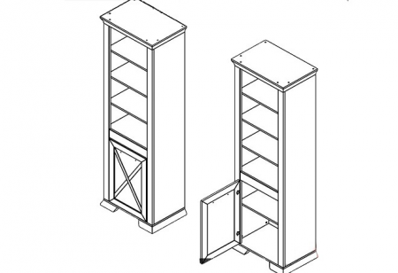 Пенал Марсель REG1Dn Гербор