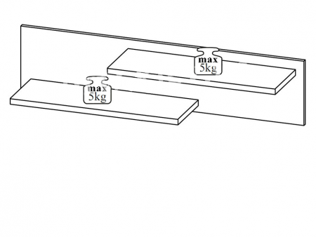 Стенка Арктика БРВ Украина, нимфея альба/белый глянец