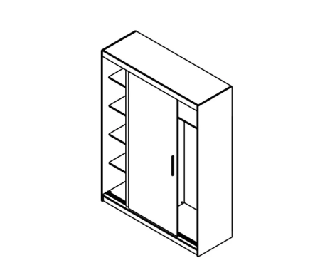 Шкаф-купе Сара 160 Гербор