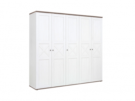 Шкаф Stockholm SZF5D/23/24, сосна andersen белая/дуб сонома темный