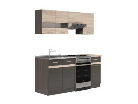 Кухня Junona Line 170 BRW, дуб венге