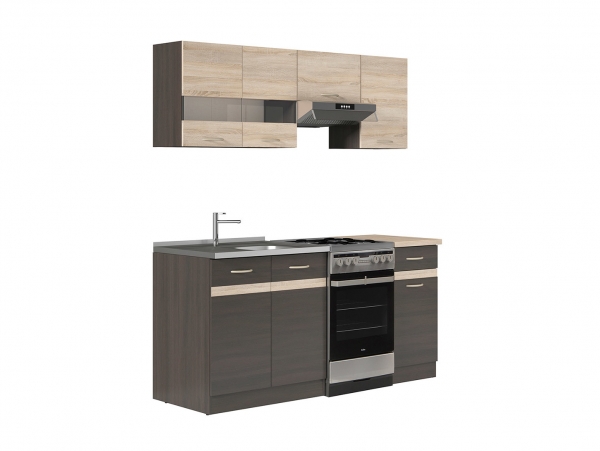 Кухня Junona Line 170 BRW, дуб венге