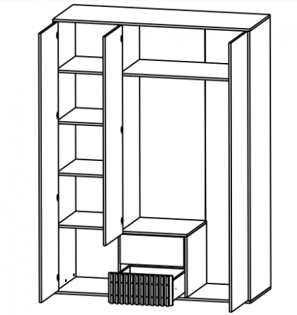Шкаф Брус SZF3D2S Гербор