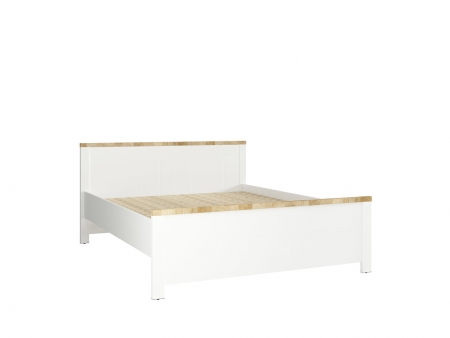 Кровать Dreviso LOZ/160, белый/дуб вестминстер/белый дуб