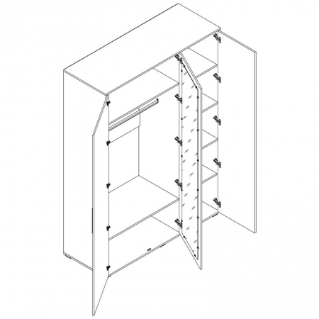Шкаф 3D Тони Світ Меблів