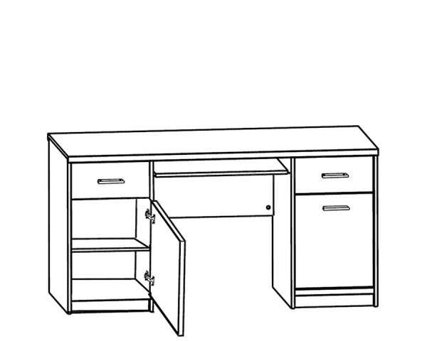 Стол письменный Опен BIU 150 Гербор